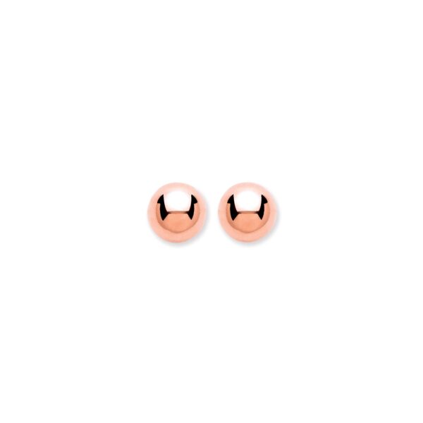 9ct Rose Gold 5mm Ball Studs