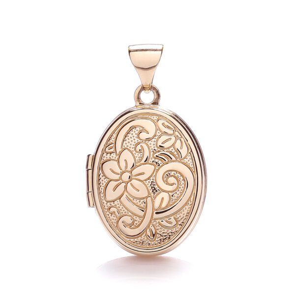 9ct Rose Gold Oval Shaped Locket