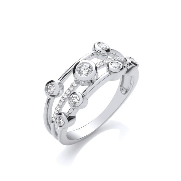 9ct White 0.33ct Diamond Dress Ring