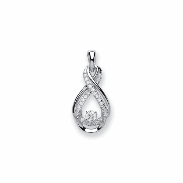 9ct White Gold 0.20ct Diamond Pendant