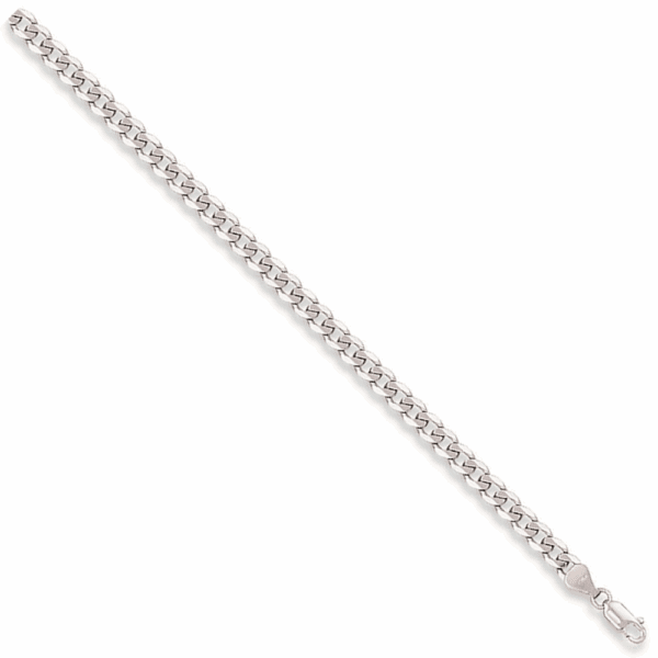 9ct White Gold 3mm Curb Chain