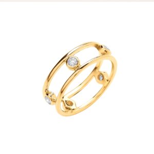 9ct Yellow Gold 0.25ct Diamond Ring