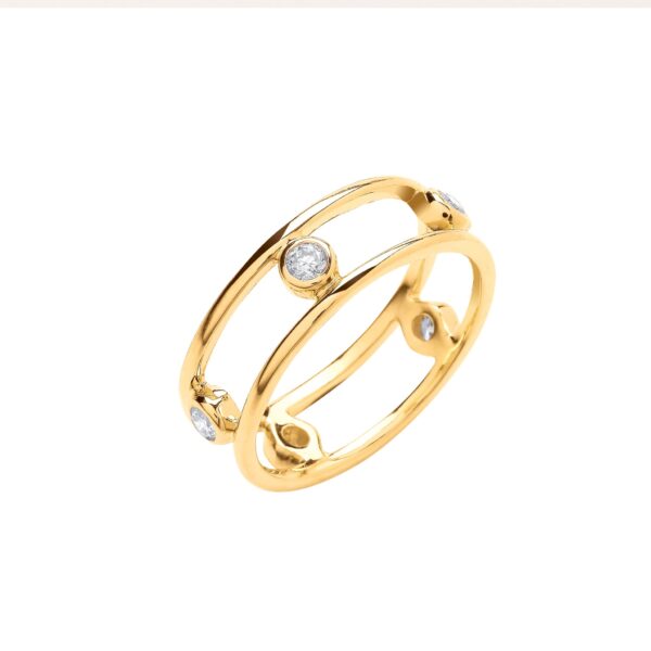 9ct Yellow Gold 0.25ct Diamond Ring