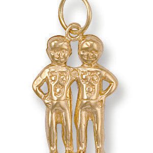 9ct Yellow Gold Gemini Zodiac Pendant