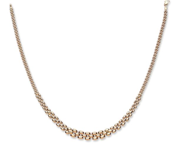 9ct Yellow Gold Graduated Panther Collarette
