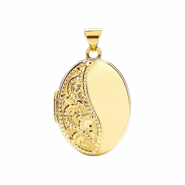 9ct Yellow Gold Oval Shaped Locket