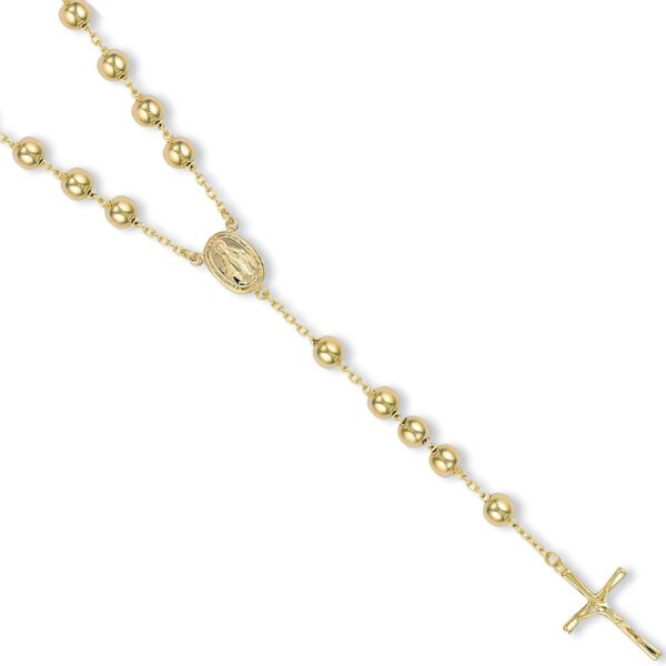9ct Yellow Gold Rosary Beads Chain