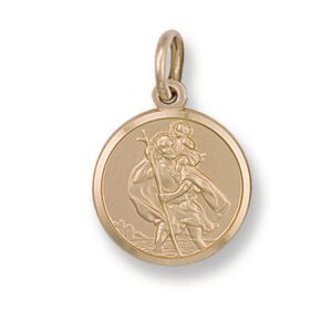 9ct Yellow Gold St Christopher Pendant