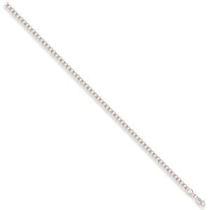 9ct White Gold 3.7mm Curb Chain