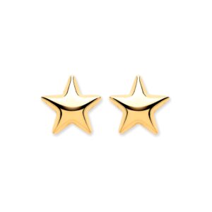 9ct Yellow Gold Star Studs