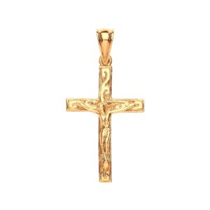 9ct Yellow Gold Ornate Crucifix