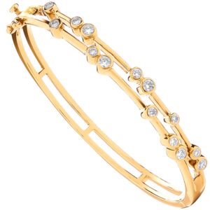 18ct Yellow Gold 1.00ct Dress Diamond Bangle
