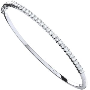 18ct White Gold 1.15ct Diamond Bangle