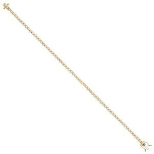 18ct Yellow Gold 2.00ct Diamond Tennis Bracelet