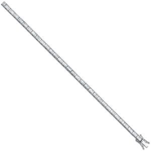 18ct White 3.00ct Baguette Cut Diamond Bracelet