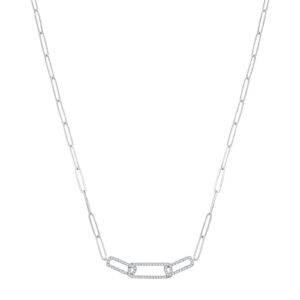 9ct White Gold 0.35ctw Necklace