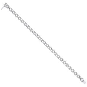 9ct White Gold 2.00ctw Gents Bracelet