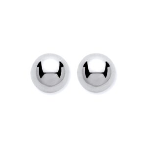 9ct White Gold 5mm Ball Studs