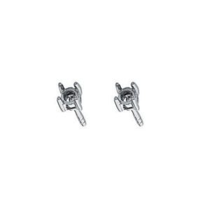 9ct White Gold Earrings Mount 0.20ctw