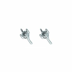 9ct White Gold Earrings Mount 0.25ctw