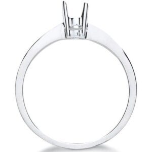 9ct White Gold Ring Mount 0.20-0.25ct