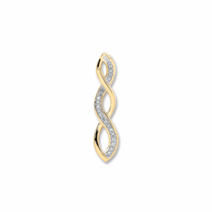 9ct Yellow Gold 0.08ct Diamond Pendant