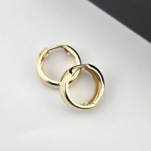 9ct Yellow Gold 16mm Huggies