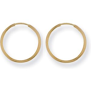 9ct Yellow Gold 17mm Sleepers