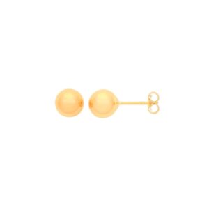 9ct Yellow Gold 6mm Ball Studs