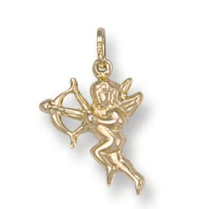9ct Yellow Gold Cupid Pendant