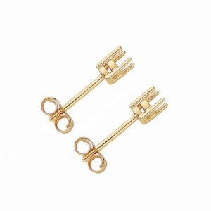 9ct Yellow Gold Earrings Mount 0.25ctw