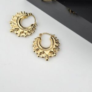 9ct Yellow Gold Fancy Creoles