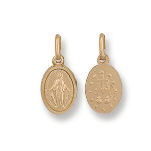 9ct Yellow Gold Miraculous Medallion Pendant