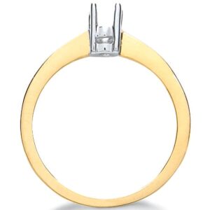 9ct Yellow Gold Ring Mount 0.20-0.25ct