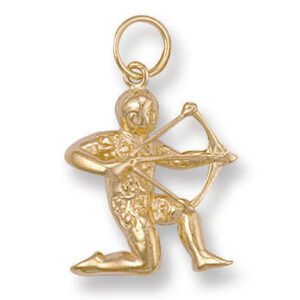 9ct Yellow Gold Sagittarius Zodiac Pendant