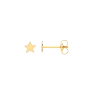 9ct Yellow Gold Tiny Star Studs