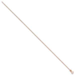 Rose Gold 1.0mm Classic Curb Chain