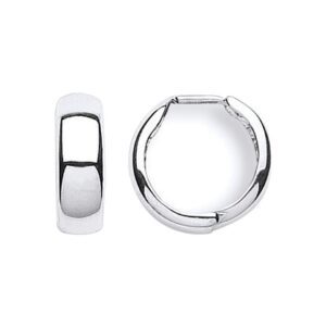 White Gold 16mm Hinged Huggies