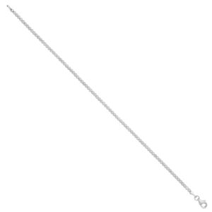 White Gold 2.1mm Round Cubic Zirconia Ladies Tennis Bracelet