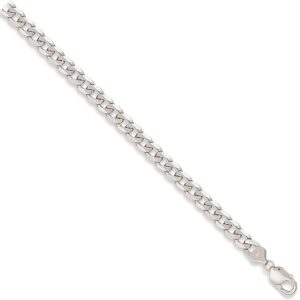 White Gold 8.0mm Curb Chain