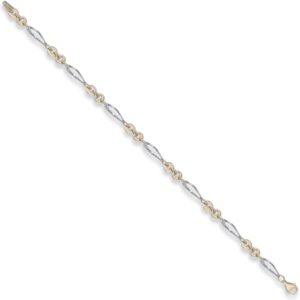 White & Yellow Gold Fancy Bracelet