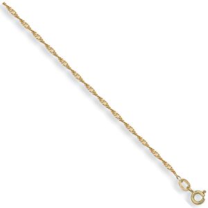 Yellow Gold 1.6mm Singapore Chain