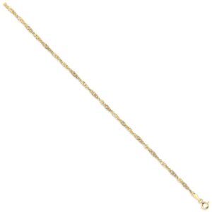 Yellow Gold 2.3mm Hollow Singapore Chain