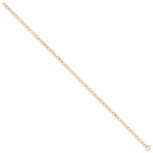 Yellow Gold 2.6mm Hollow Double Curb Chain