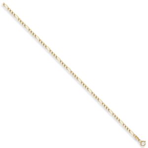 Yellow Gold 2.7mm Economy Figaro Chain