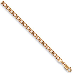 Yellow Gold 3.4mm Open Double Curb Chain