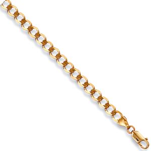 Yellow Gold 4.2mm Economy Curb Chain