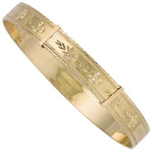 Yellow Gold 9mm D/c Expandable Slave Bangle