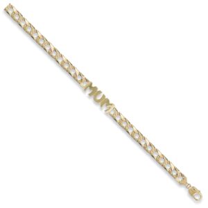Yellow Gold Casted Mum Bracelet