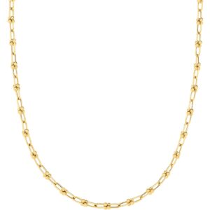 Yellow Gold Chains 18" Necklace/ladies Bracelet